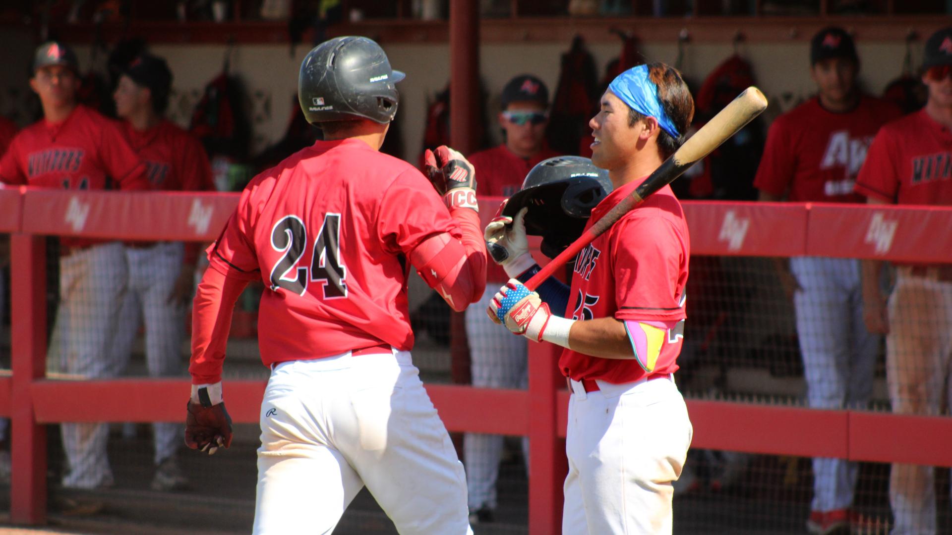 Luis Angulo celebrates hitting a homerun. Photo by Shayden Aguigui