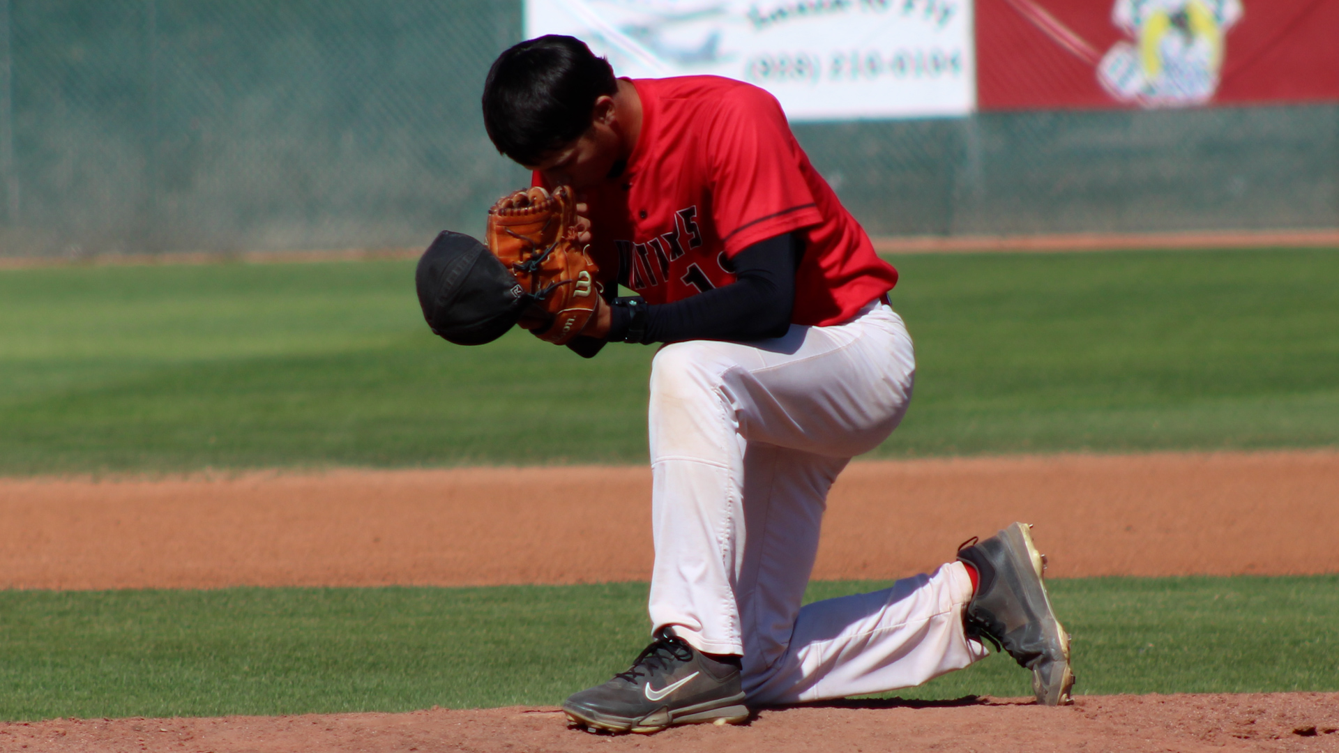 Paul Garcia prepares to take the mound. Photo by Shayden Aguigui