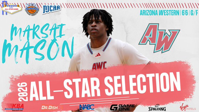 Marsai Mason selected to NJCAA All-Star Game