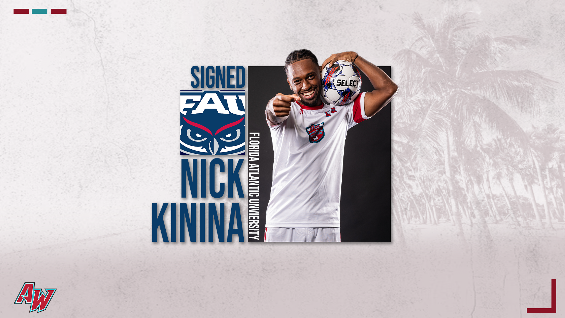 Kinina signs with Florida Atlantic University