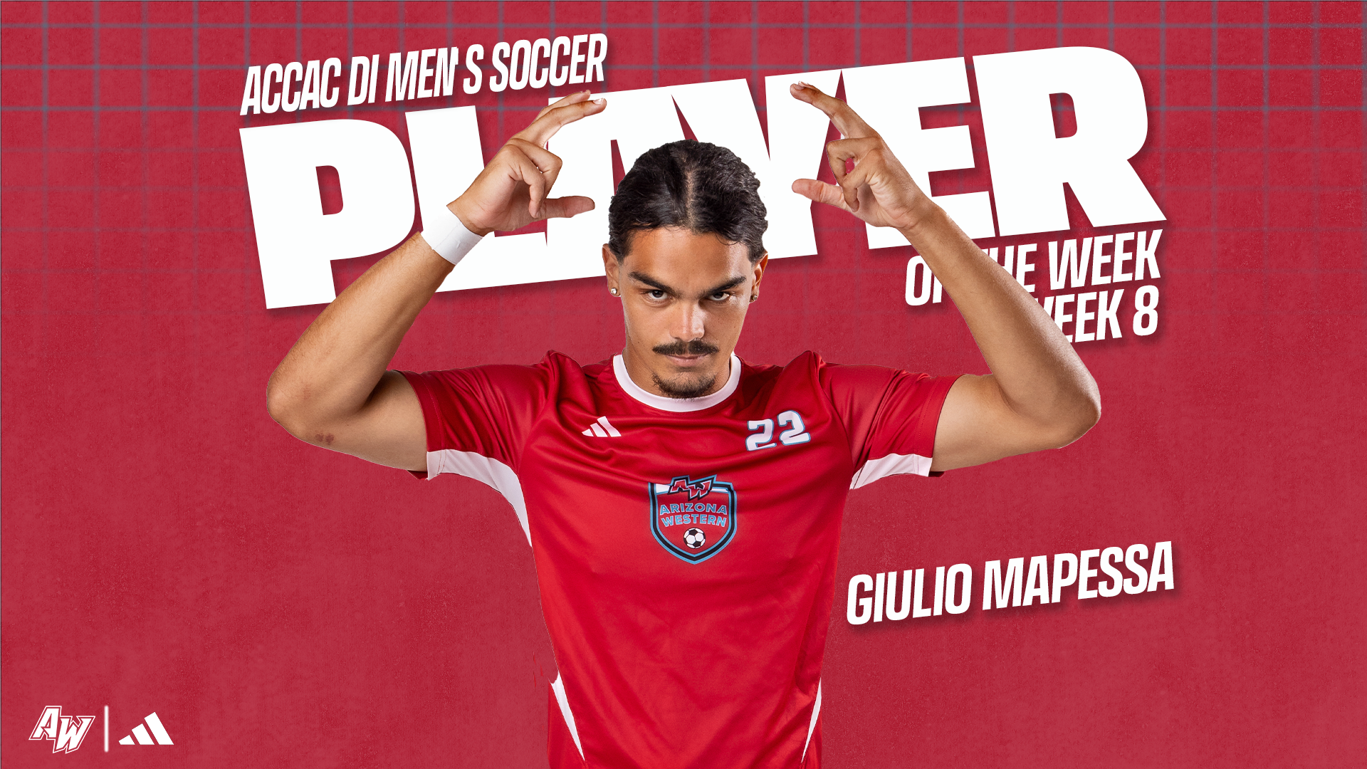 Mapessa honored as ACCAC DI Men's Soccer Player of the Week