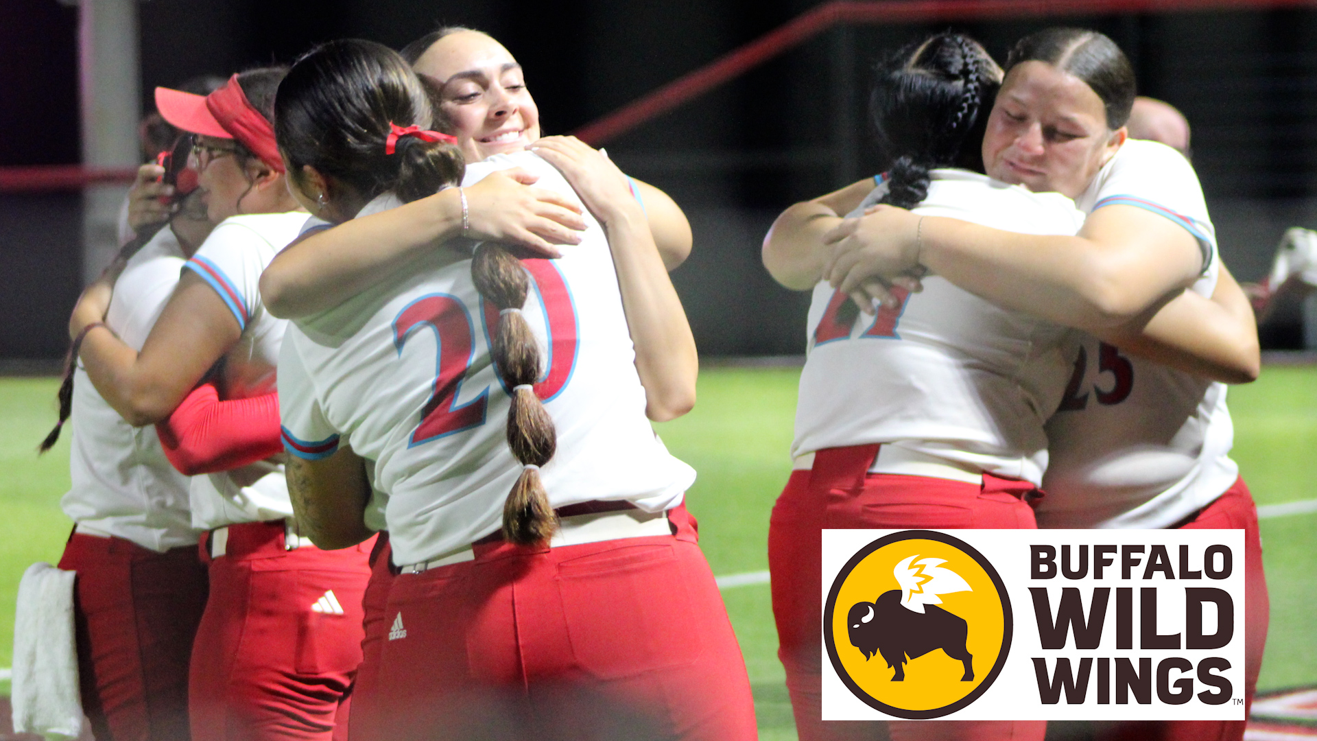 Arizona Western softball players congratulate each other after a successful season. Photo by Ann Pitha