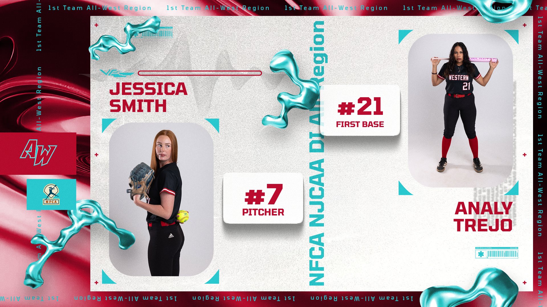 Smith and Trejo earn 2026 NFCA NJCAA Division I All-Region honors